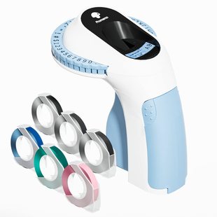 phomemo E975 manual printer home handheld press type plastic embossed Ribbon label printing new