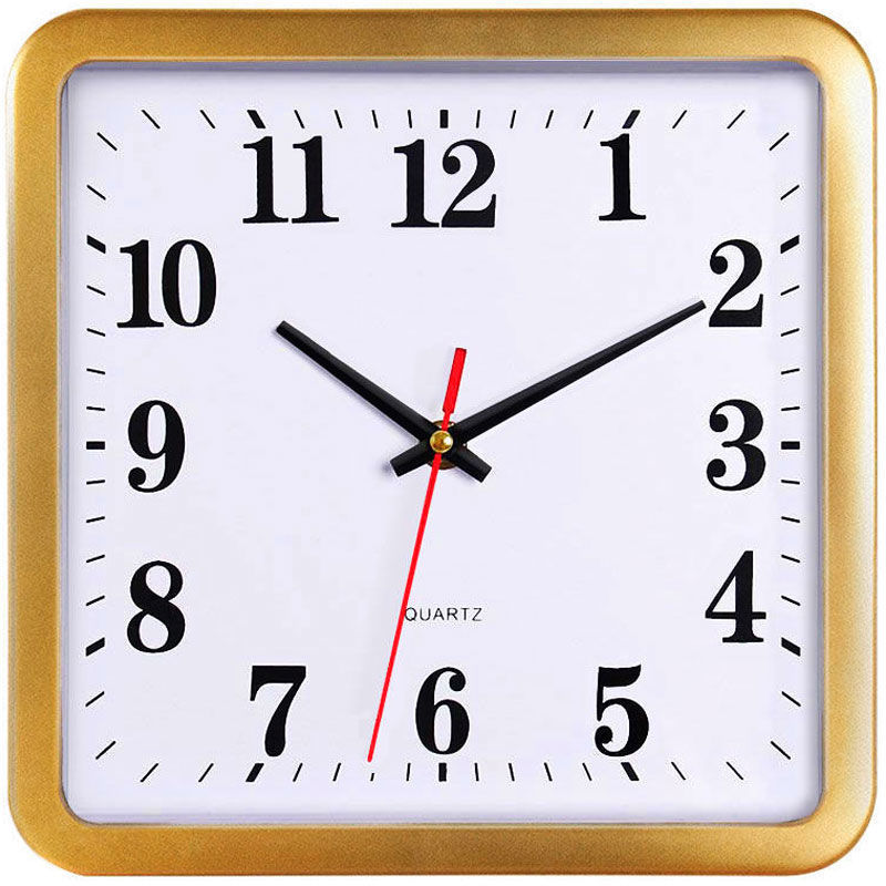 Reloj sala de estar casa decoración de pared de la habitación de los niños dormitorio reloj de cuarzo rectangular simple moda relojes de pared