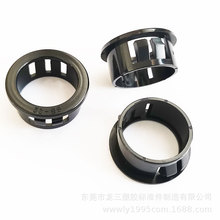 龙三厂家供应SB-45扣式护线套尼龙家具孔装饰塞出线套护线环黑色