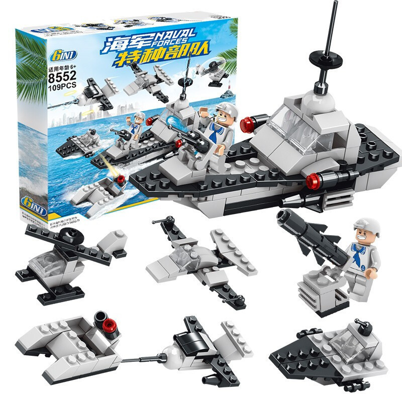 Los niños de bricolaje bloques de construcción de coche famoso coche de carreras 4-en-1 pequeña partícula juguetes educativos