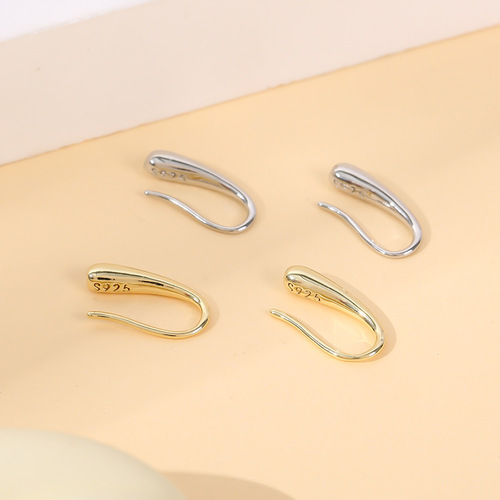 European and American ins style simple water drop earrings for women, personality, temperament, creative design, water drop shaped ear hooks, cross-border jewelry