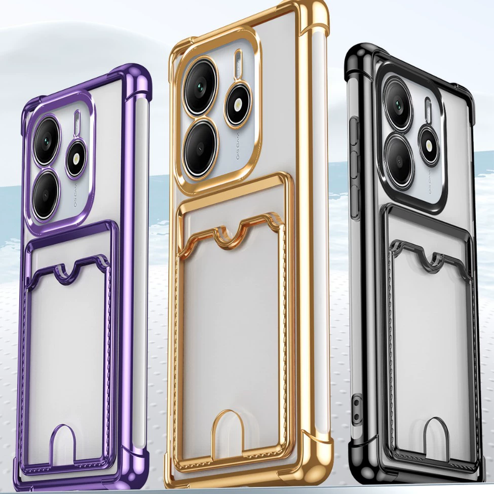 Совместимый чехол для телефона Xiaomi, защитный чехол, защитные уголки, держатель для карт, T12, 12 pro+, защита при падении
