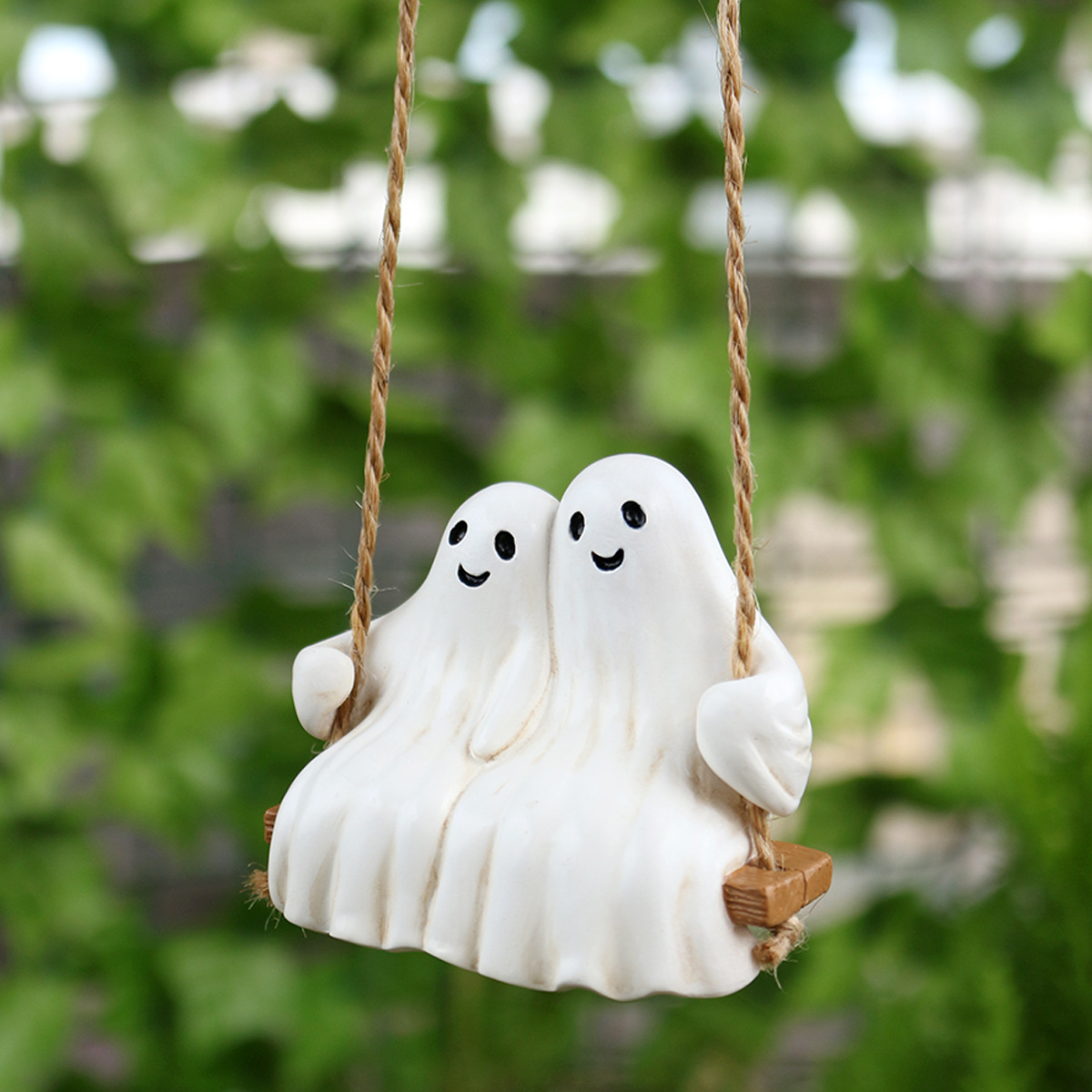 Halloween Swing Couple Ghost Front Yard Porch Courtyard Standing Ghost Holiday Decoration Gifts Ready for Sale