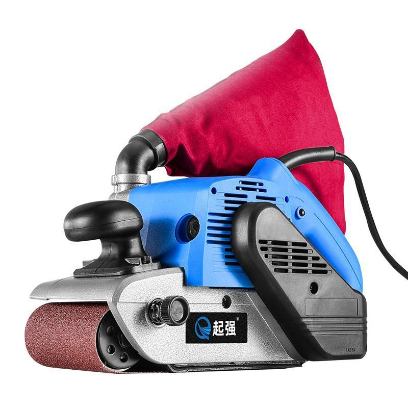 大功率4寸砂带机手提式砂光机木工平面打磨机砂磨机抛光机