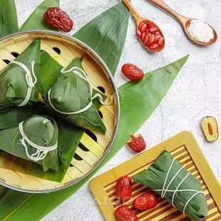 Zongye Free of Shipping Fresh Big 100 Fresh Zongzi Leaf Package Zongzi Dried Leaf Extra Large Brown Leaf Wholesale Dragon Boat Festival