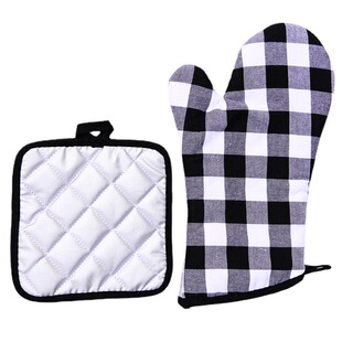 Big Eyes Plaid Baking Gloves Microwave Gloves Hot Selling Oven Gloves Anti-scalding Gloves Manufacturers