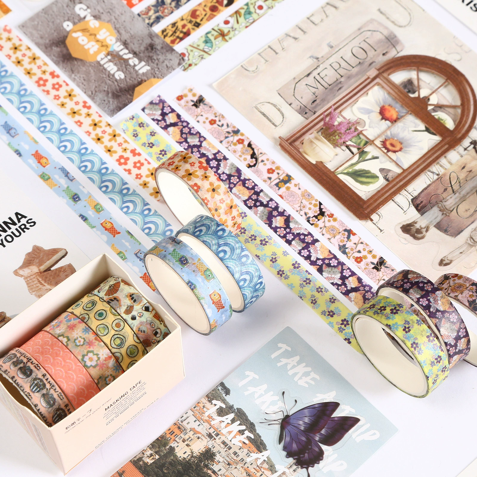 Набор Washi Tape Fenghemonsha, соль ретро базовый дневник оформление материал дневник пленка