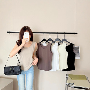 Lyocell Fishbone Line Chic Camisole for Women Summer 2025 New Plus Size Inner Layer Breast Covering Top