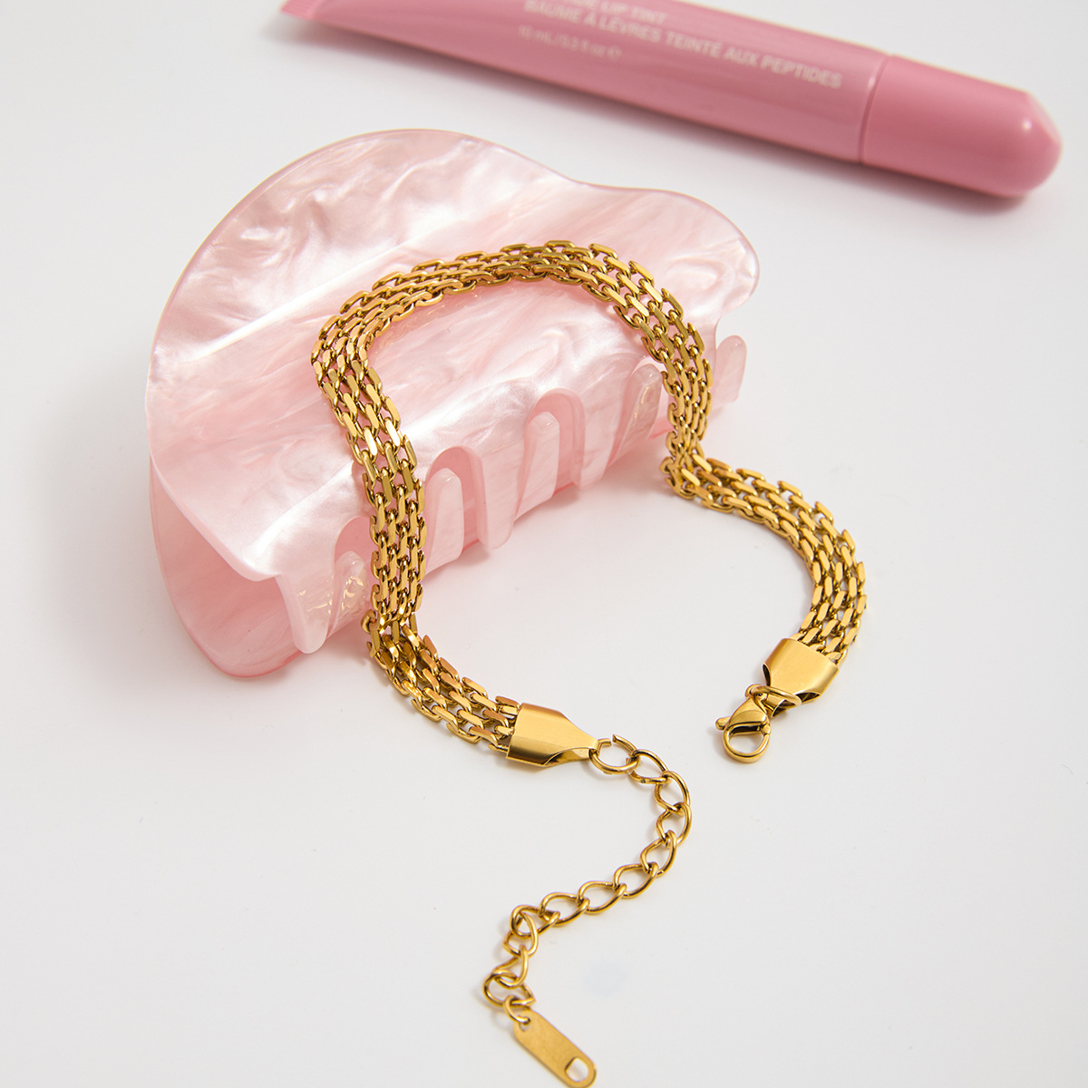 Wanxing Europa y los Estados Unidos transfronterizos de acero inoxidable joyería de alta calidad para mujeres nicho de diseño no se desvanece joyería de pie baño no se quita