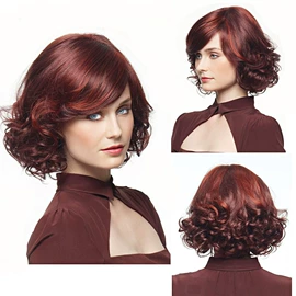 cos假发;假发长卷发;长直发假发