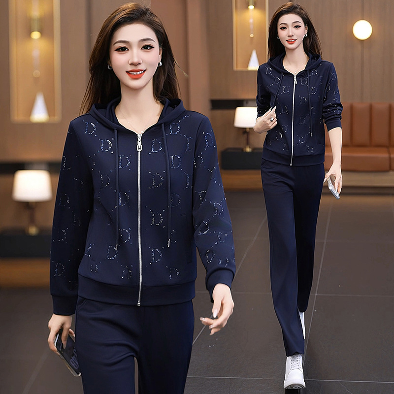 2026 nuevo estilo de moda casual impresión de color chaqueta con capuzas de primavera y otoño de mujeres