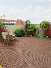 木纹瓷砖600X600阳台露台室外花园防滑防冻庭院地砖仿实木地板砖