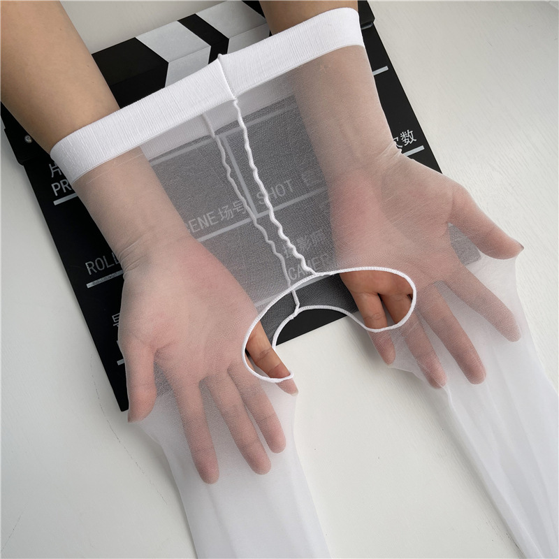 Ultra-Thin Sheer Pantyhose with Open Crotch for Women, Spring and Autumn, Transparent Leg-Enhancing Pantyhose