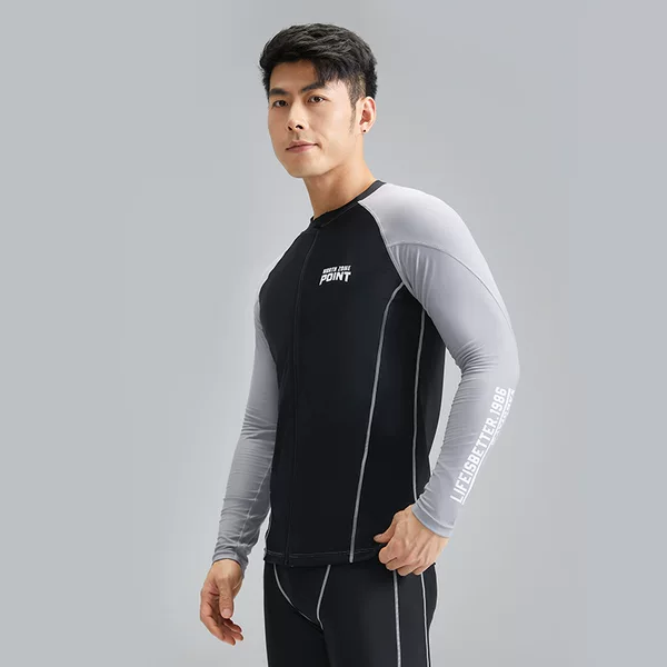 Summer new men's Nylon swimwear outdoor beach sun protection clothing breathable quick-drying surfing clothing swimwear wholesale