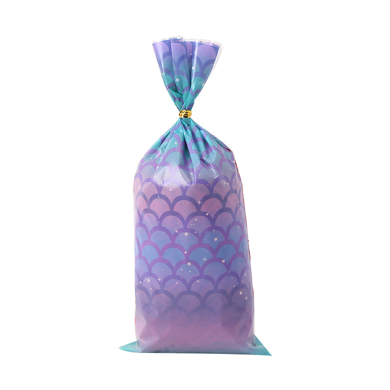 Gift bag Classification 1 Piece Quantity Party Occasion Simple Style Fish Scales Plastic Party Gift Wrapping Supplies