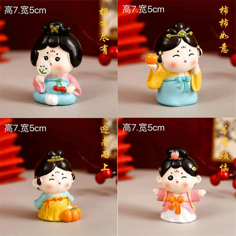 Cute doll, coloring book, creative accessory, Chinese style, Birthday gift