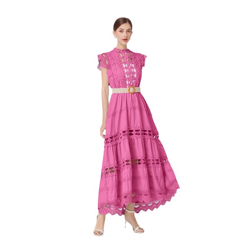 Design solid fashionable long skirt