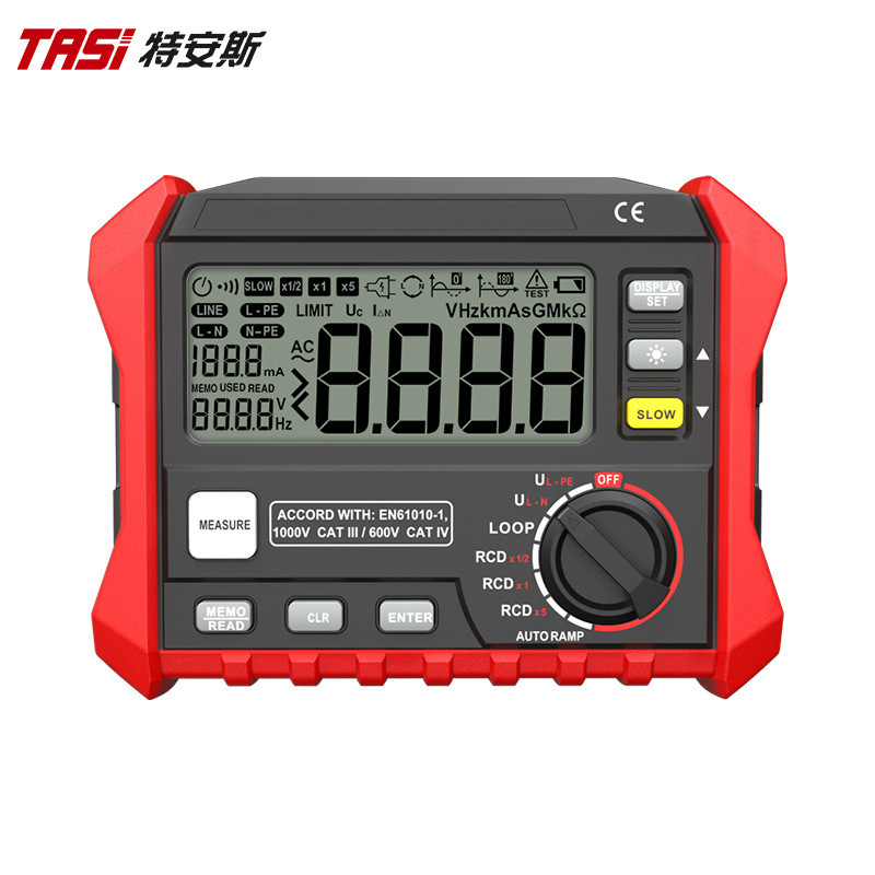 特安斯漏电开关仪TA872A漏电开关保护器电缆测线路漏电检测仪