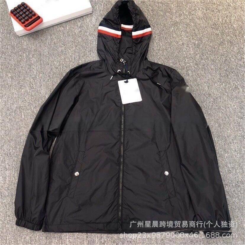 Moncler NFC 2025 Autumn Quick-Drying Casual Polyester Hooded Thin Sun Protection Jacket Men's Windbreaker Outdoor Mountaineering Jacket