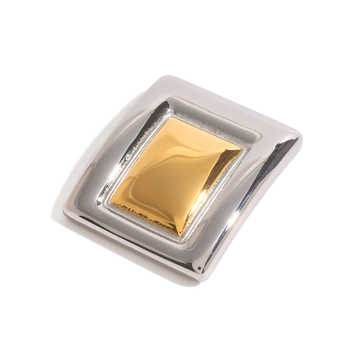 Design classic fashionable geometric brooch stainless steel