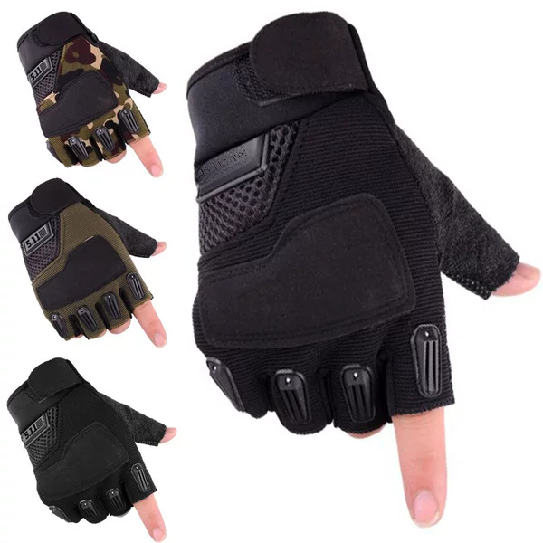 Half Finger Gloves Men's and Women's New Arrow Riding Fitness Non-slip Wear-resistant Outdoor Special Forces Mountaineering Bike