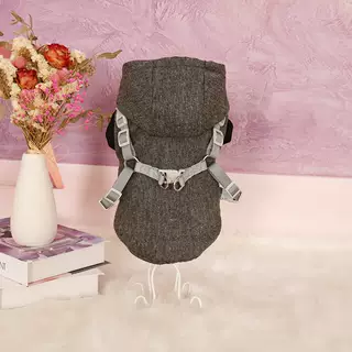 Autumn And Winter Extra Thick Band Chest And Back Sweater - Black - View 1
