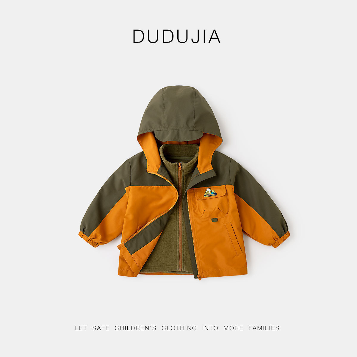 078 orange contrast color model in stock [level 4 water repellent, one clothes, three wears] / 90