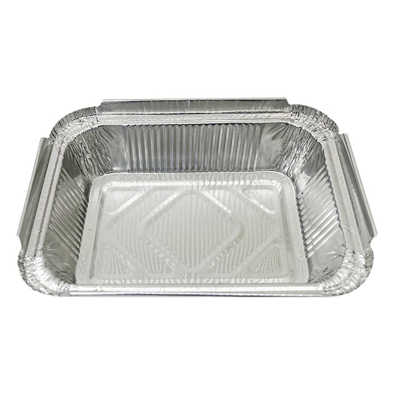 Rectangular tin paper box disposable packing box grilled fish grilled tin paper box aluminum foil box insulation tin paper box manufacturers