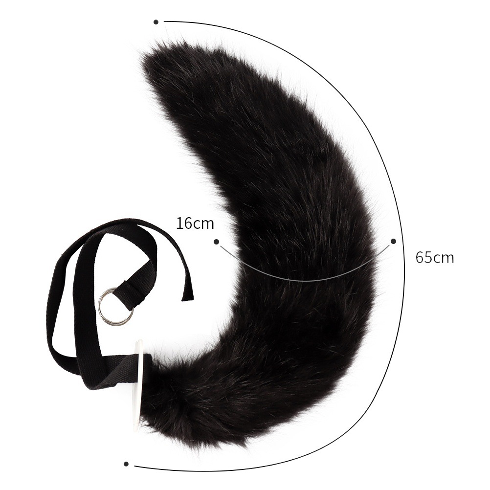 Hecho a mano de peluche bestia oreja bestia traje de cola de Halloween vestir zorro oído Cosplay bestia traje bestia garra Accesorios