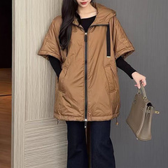 羽绒马甲女外穿背心设计感Max家驼绒2025冬季新款外套平湖大码