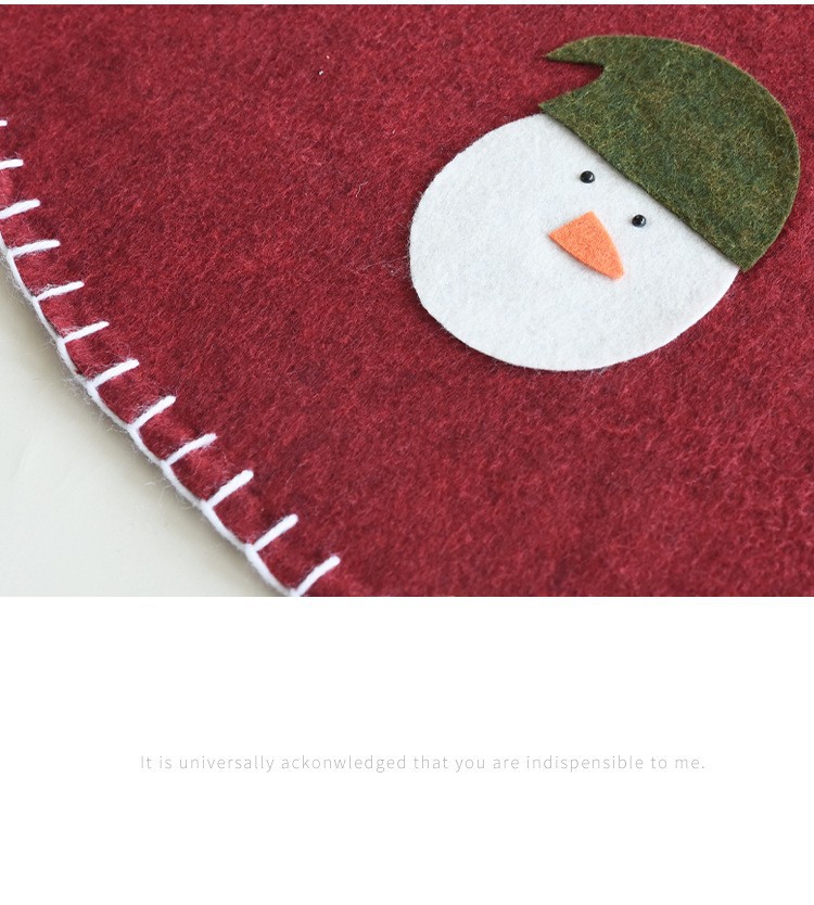 NUCHI Wollfilz Bart Alter Mann - Weihnachtsbaummatte Sockel Dekoration Schürze Rock_voghion.com