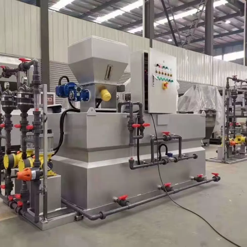 全自动不锈钢加药系统 PAM三箱一体式加药设备