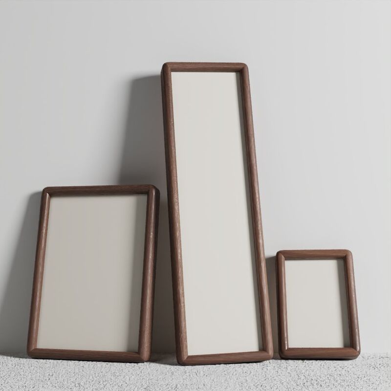 Rectangular Long Gift Black Walnut Chinese Painting Imported Full Picture Frame Mortise and Tenon Photo Frame Solid Wood Photo Frame Strip