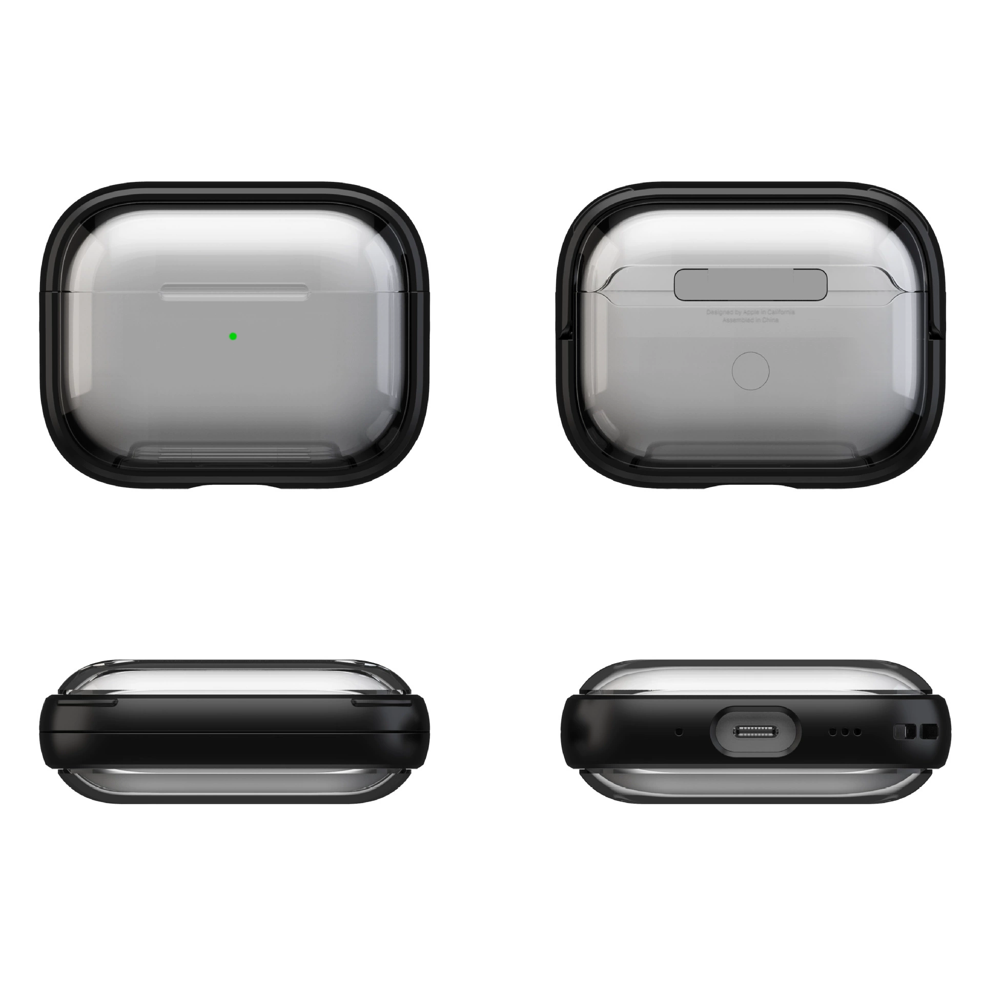 Apple, совместимые наушники, прозрачный держатель для телефона, креативный защитный чехол, pro2, простой и элегантный дизайн