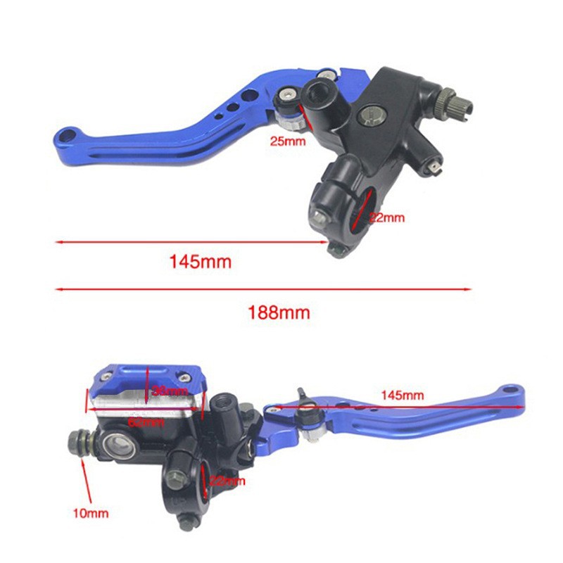 Motocicleta bomba de freno CNC 7/8 "22mm manillar conjunto de bomba de freno hidráulica bomba de freno de embrague hidráulico