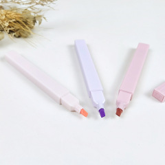 Ins-style fluorescent pen set for student notebooks, highlighter color pens, 6-color fluorescent pens for wholesale