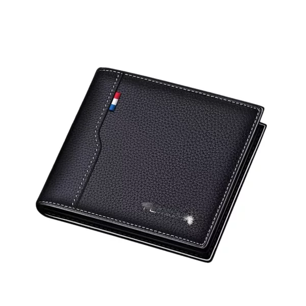 Men's Wallet Card Holder One-piece Short Wallet Men's Card Holder Men's Wallet Men's Card Holder Men's Short Holder Large Capacity