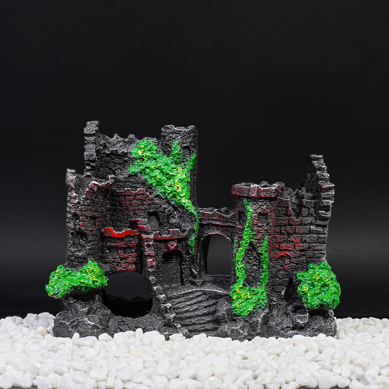 Decoración de micropaisaje de villa de estilo europeo, artesanías de resina, paisajismo de casa, castillo de dibujos animados, decoración de casa pequeña, venta caliente