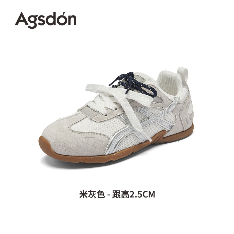 奥古狮登德训鞋女2025新款秋季巨好看芭蕾阿甘赤足鞋薄底运动鞋子|undefined