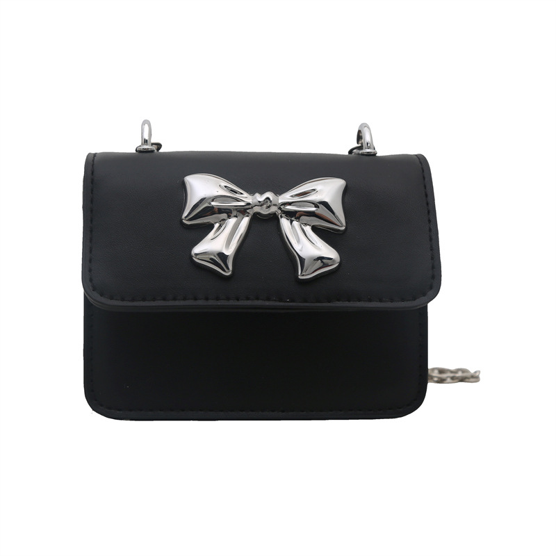 Bolsa de hombro de cadena sólida coreana de textura extranjera simple 2025 verano nuevo mini bolso cuadrado bolso de mujer