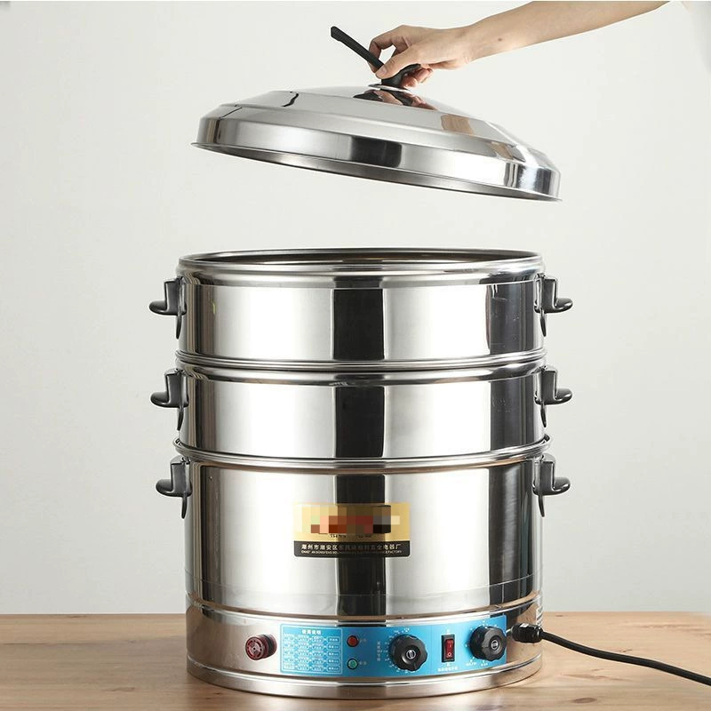 Automatic steamer stainless steel for commercial use, increased thickness, fully automatic