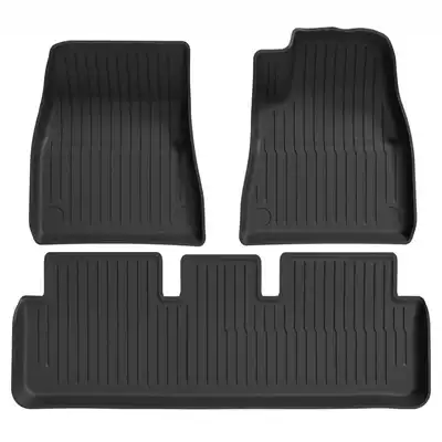 Suitable for Tesla's New Version Trunk Mat - refreshed-model-3tpe-floor-mats-3-piece-set-right-hand-drive-high-quality-tpe