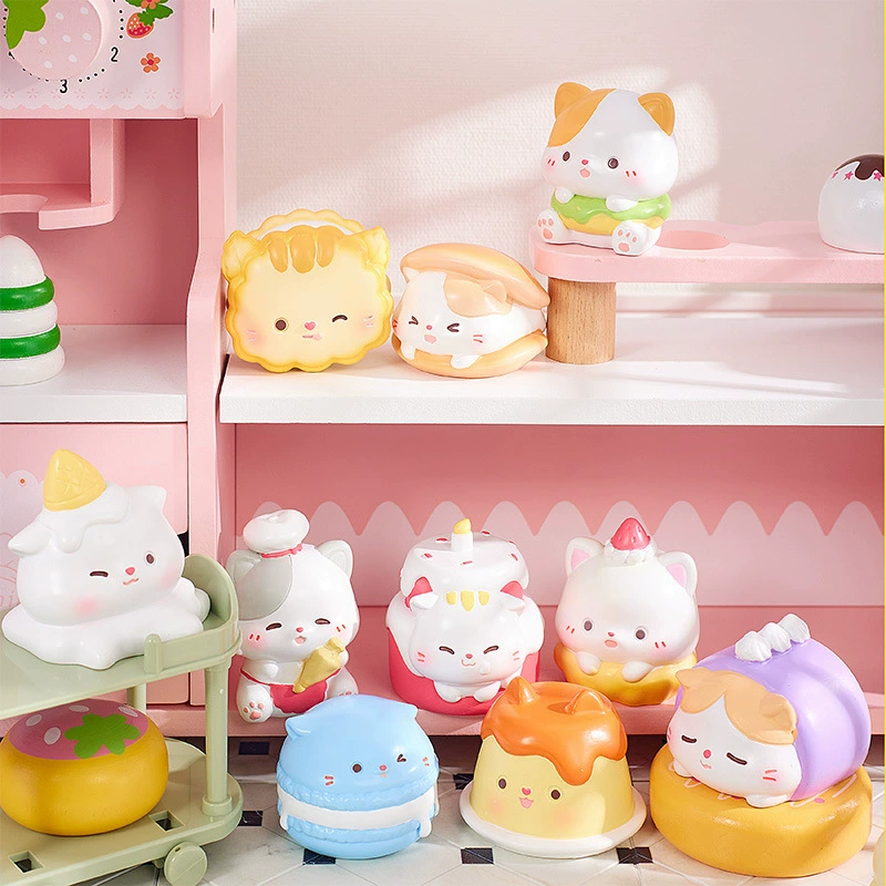 Блайнд-бокс фигурка Cady Cat Paradise, коллекционные настольные украшения, случайный набор (маленькая)