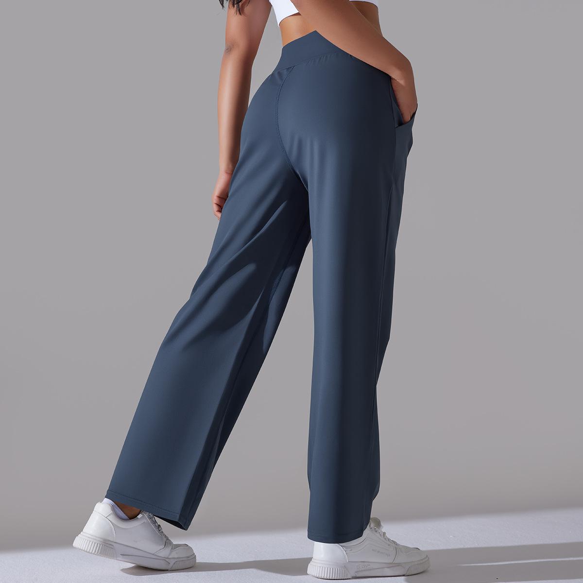 Simple Style Solid Color Active Bottoms Nylon Cotton Blend Casual Pants Activewear display picture 3
