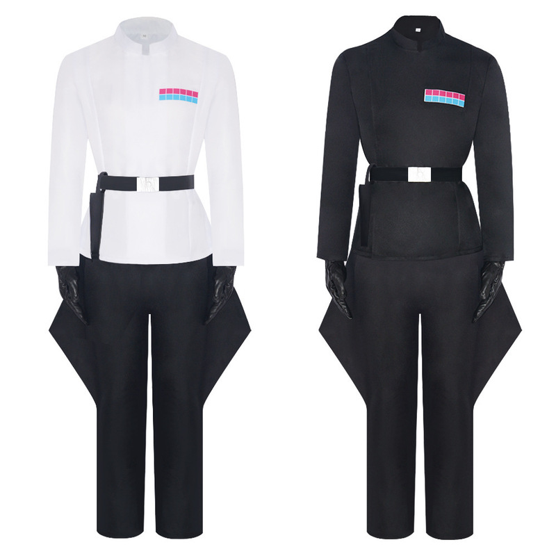 Halloween Cosplay Costume Star Wars Cosplay Performance Costume Men's Imperial Officer Uniform Black Suit Halloween Cosplay Costume Star Wars Cosplay Performance Costume Men's Imperial Officer Uniform Black Suit