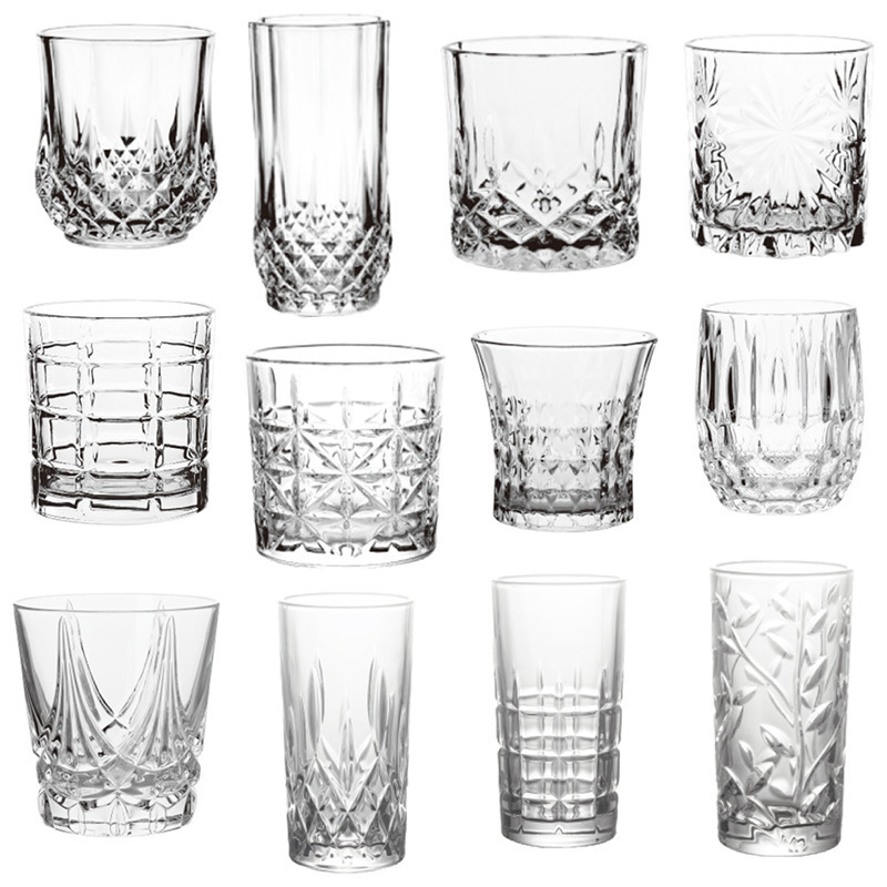 Vaso de whisky de bar de vidrio creativo de gran capacidad cerveza europea taza de bebida resistente al calor mayorista