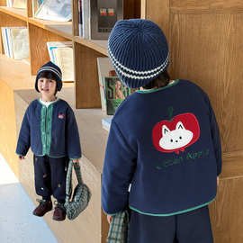 儿童棉服秋冬季外出服宝宝夹棉加厚棉袄冬季保暖上衣冬装男童外套