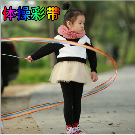 Rice artistic gymnastics ribbons wholesale professional dance performance props art bodybuilding ribbons children's toys streamers