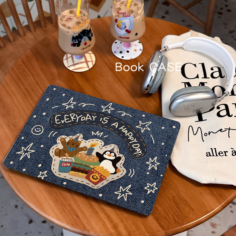 Laptop Protective Case Cute Cowboy Penguin 16inch MacBook Protective Case Anti-Fall Computer Case