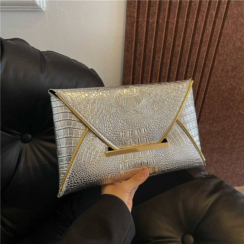 Nicho de diseño de alta textura bolsos mujeres 2024 bolsos de mano de diseño de cocodrilo estilo de moda bolsos de mano